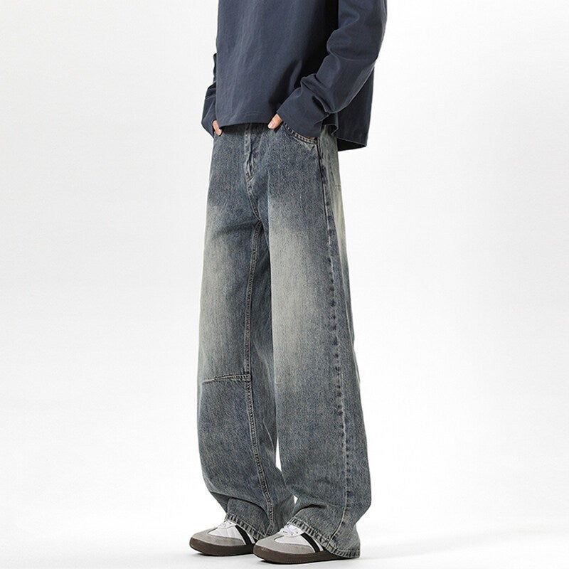 Unisex Classic Denim Jeans Loose Fit Daily Outdoor Wear - Image 3