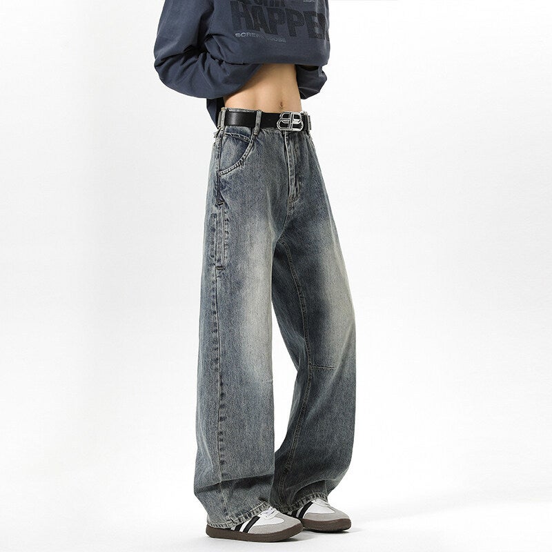Unisex Classic Denim Jeans Loose Fit Daily Outdoor Wear - Image 4