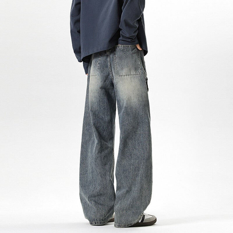 Unisex Classic Denim Jeans Loose Fit Daily Outdoor Wear - Image 5