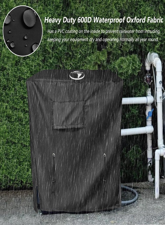 Hadisi Pool Heater Winter Cover,with Plush Lining,Waterproof Swimming Pool Heater Cover Can Be Scaled to Different Sizes,Suitable for Most Heater up to 43" WX35 DX45 H - Image 4