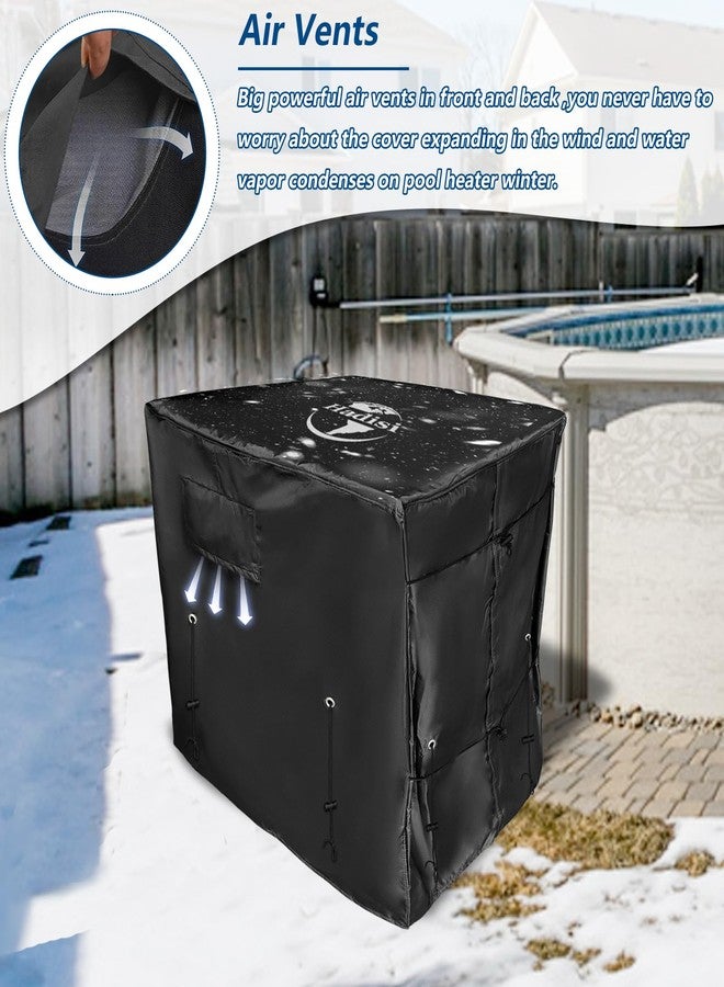 Hadisi Pool Heater Winter Cover,with Plush Lining,Waterproof Swimming Pool Heater Cover Can Be Scaled to Different Sizes,Suitable for Most Heater up to 43" WX35 DX45 H - Image 5