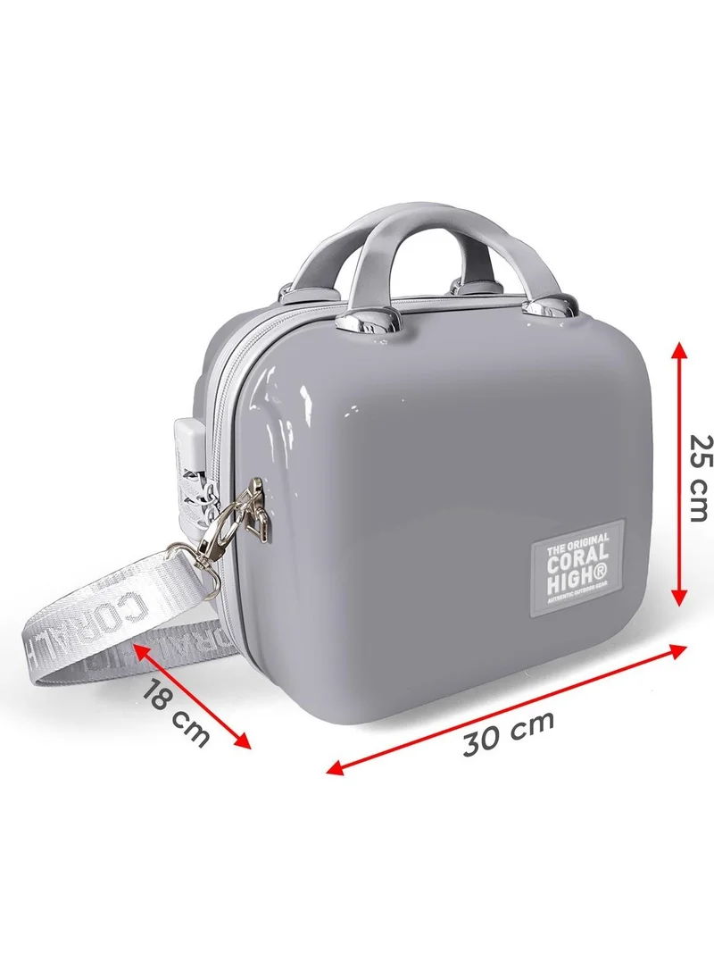 CORAL HIGH Unicorn Patterned PC Makeup Bag with Shoulder Strap 16896