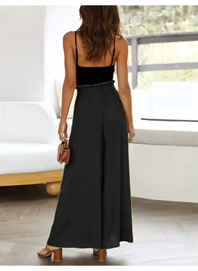 Women's Baggy Pants Loose Made with Cotton Linen Plus size Women's Pants Wide Leg - Image 2