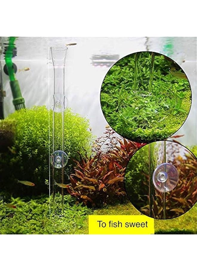 Generic Aquarium Shrimp Feeding Tube and Dish, Clear Crystal Glass Fish Tank Shrimp Feeder Tube Tray  - Image 3