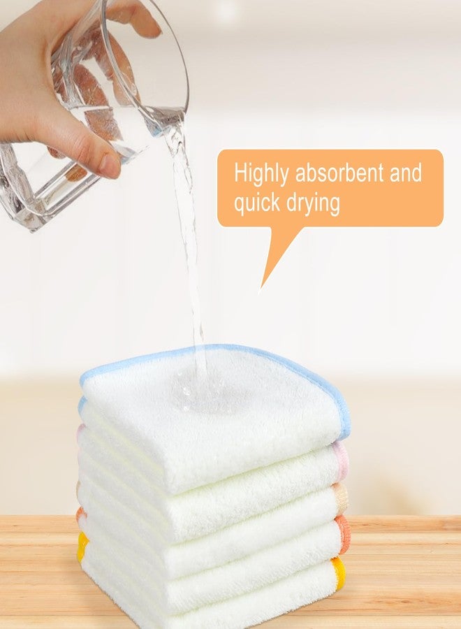 Hipruict Small Hand Towels, 5 Pcs Washcloths with Hanging Loop and Hooks, Ultra Absorbent, Soft and Quick Dry for Kitchen and Bathroom - Image 3