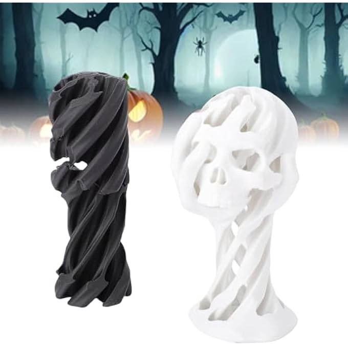 EMUKOEP 3D Printed Skull Stress Relief Toy Unique Skeleton Decoration 3D Printed Toy Funny Skull Design for Office Desk or Decoration - Image 2