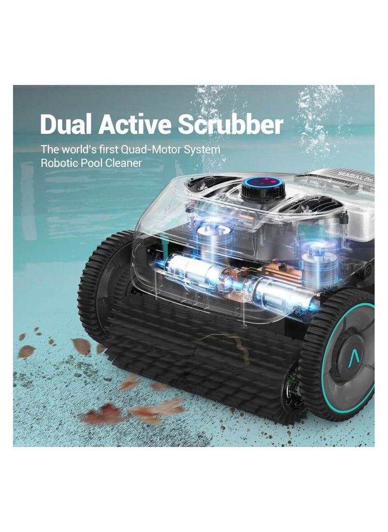 Aiper - Aiper Seagull Pro Cordless Robotic Pool Cleaner, Wall Climbing Pool Vacuum— Quad-Motor System, Top Load Filters for Easy Maintenance, 90Mins Fast Charge— Ideal for Above/In-Ground Pools up to 60 Feet - Image 1