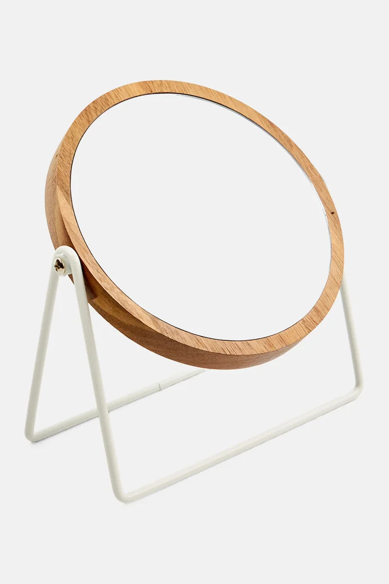 Muy Mucho 3x Magnification Table Mirror 18,5 x 7,5 x 20,5 cm, Brown