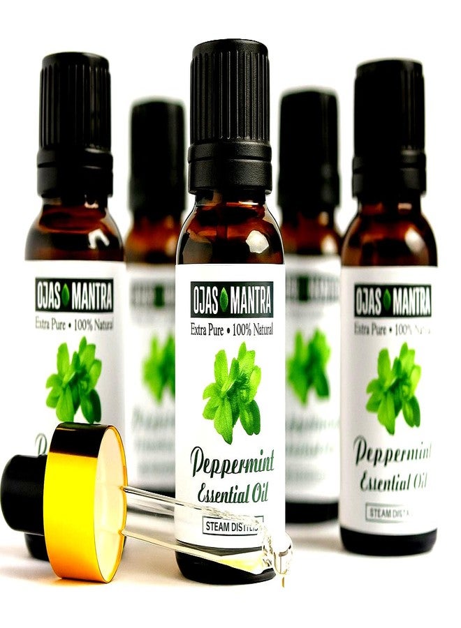 OJAS MANTRA Peppermint Essential Oil, 100% Natural, Steam Distilled, 15ml, Refreshing Aroma, With Dropper - Image 2