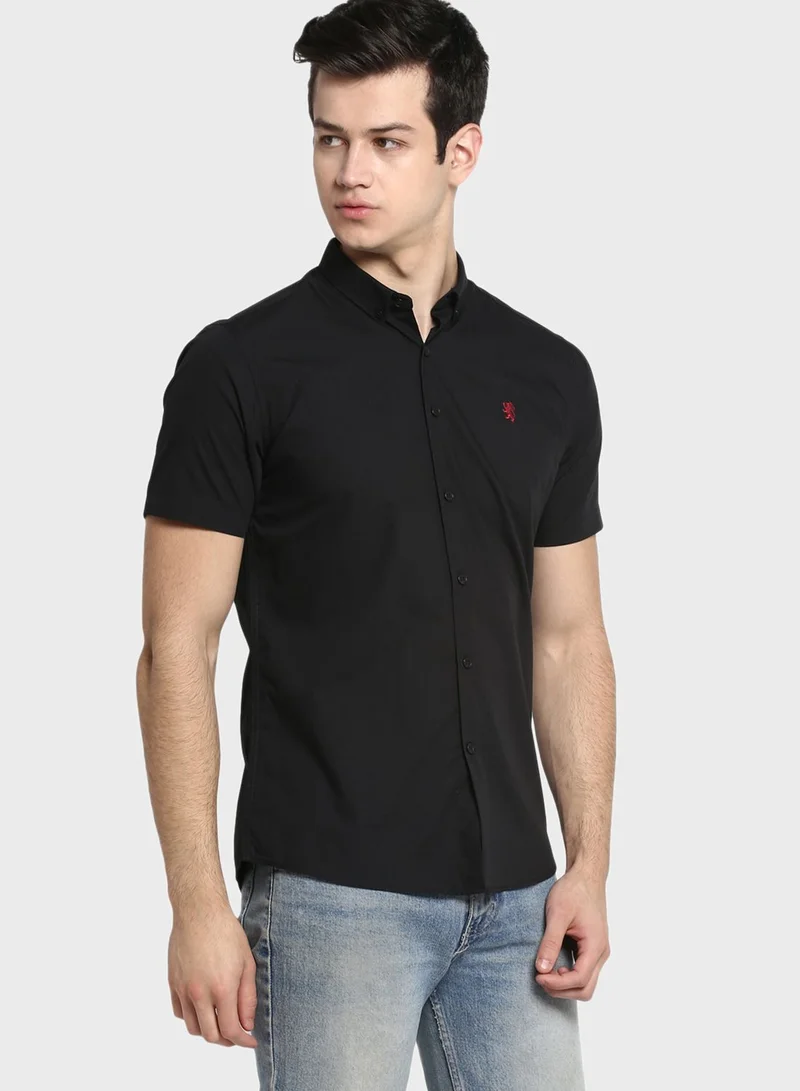 Red Tape Button Down Regular Fit Shirt