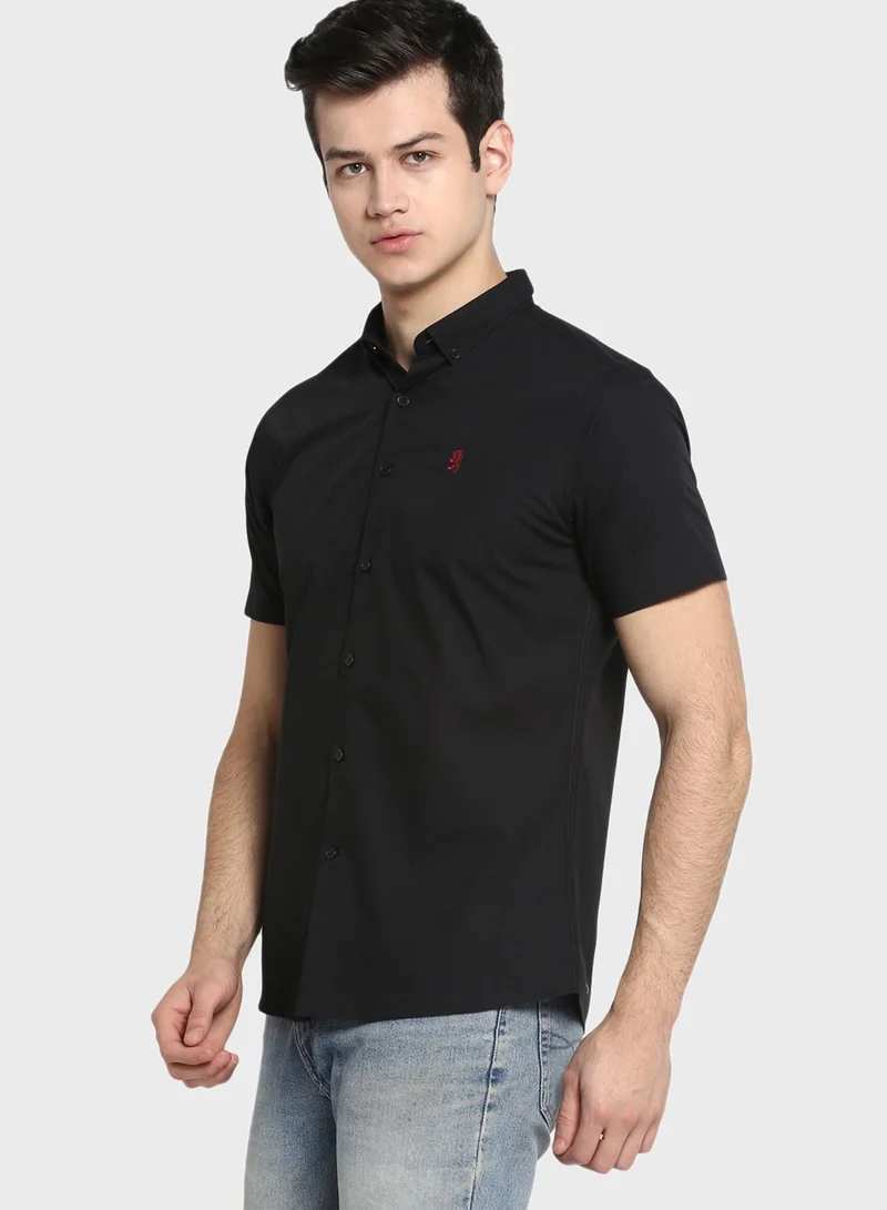 Red Tape Button Down Regular Fit Shirt