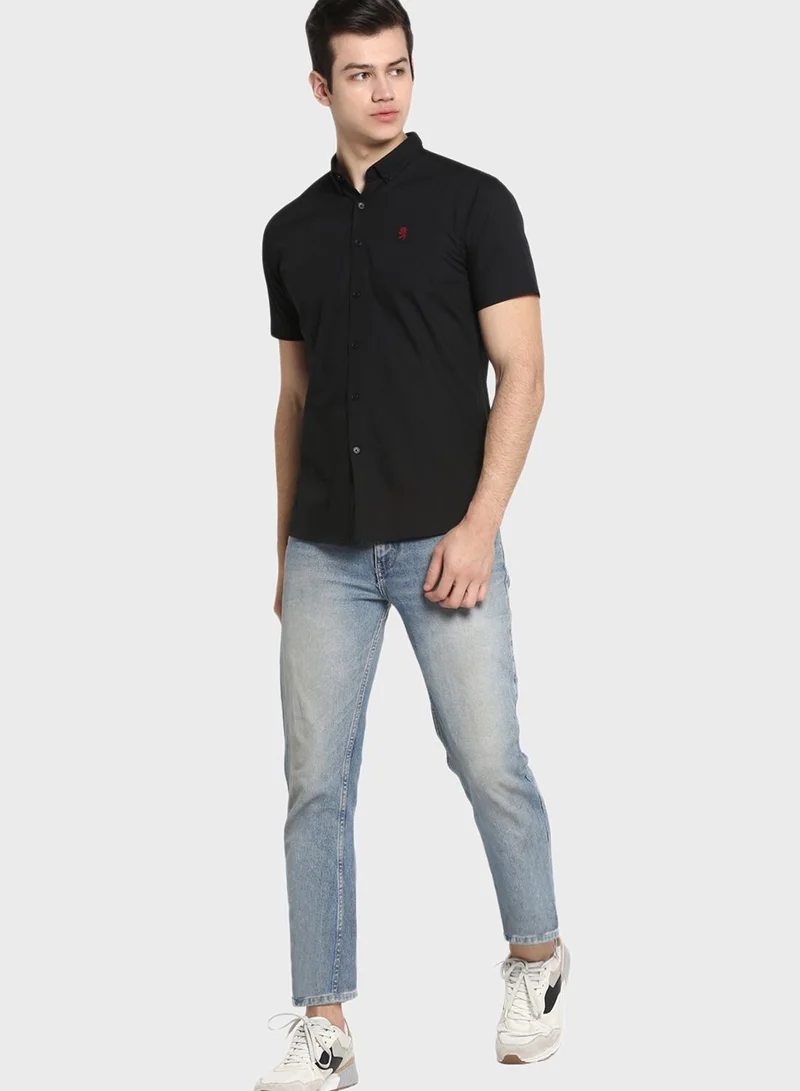 Red Tape Button Down Regular Fit Shirt