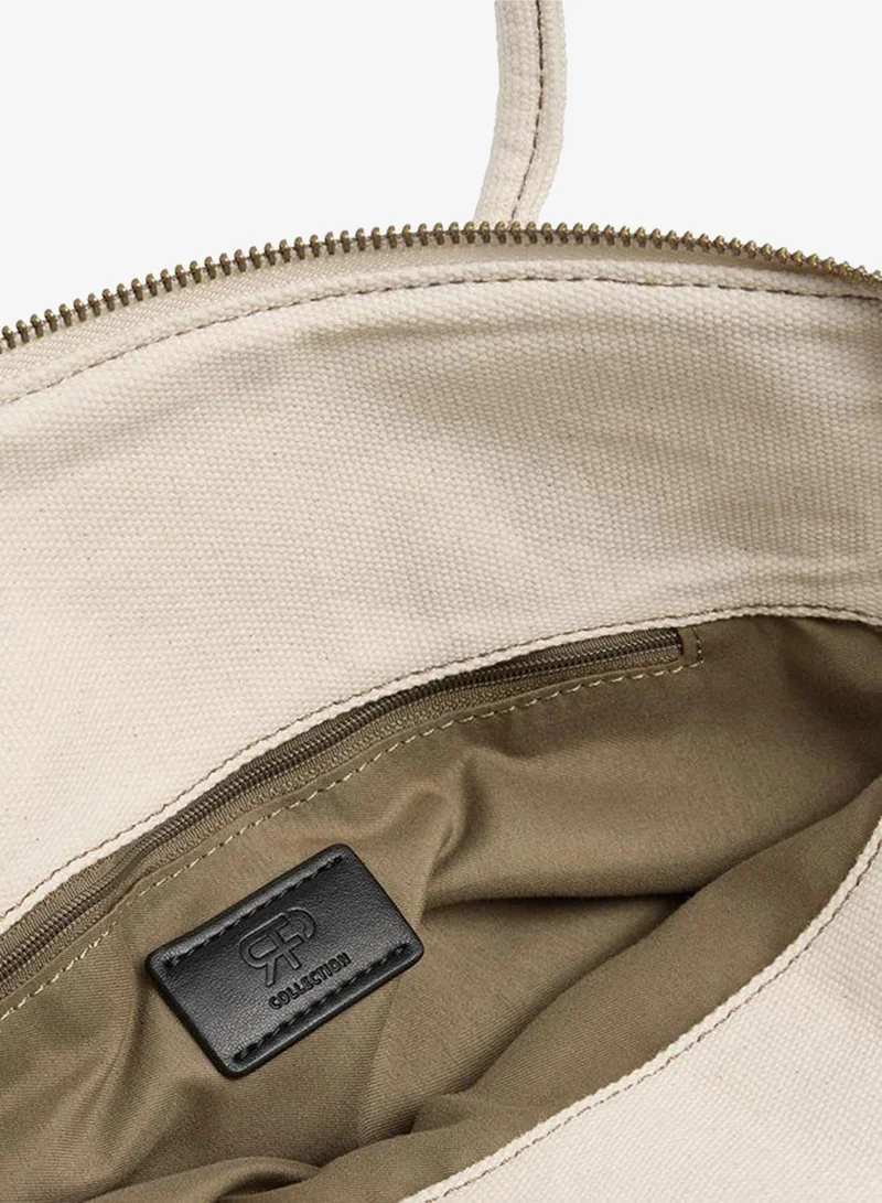 Parfois White Tote Bag Canvas With Crossbody Bag for Women | Best Price UAE