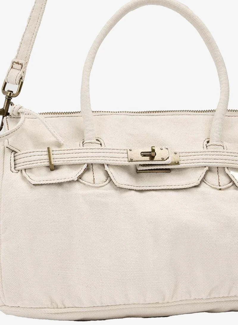 Parfois Tote Bag Canvas With Crossbody Bag