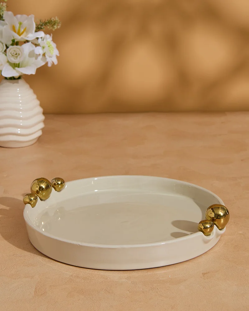 REDTAG Beige Aria Decorative Tray
