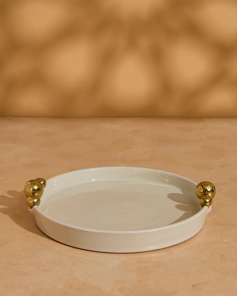 REDTAG Beige Aria Decorative Tray