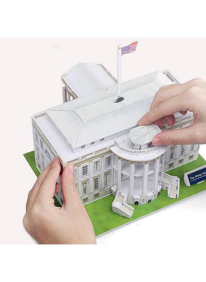 Liberty imports The White House 3D Puzzle Architectural Puzzles For Adults And Kids Building Model Diy Kit 35 Pieces  - Image 3