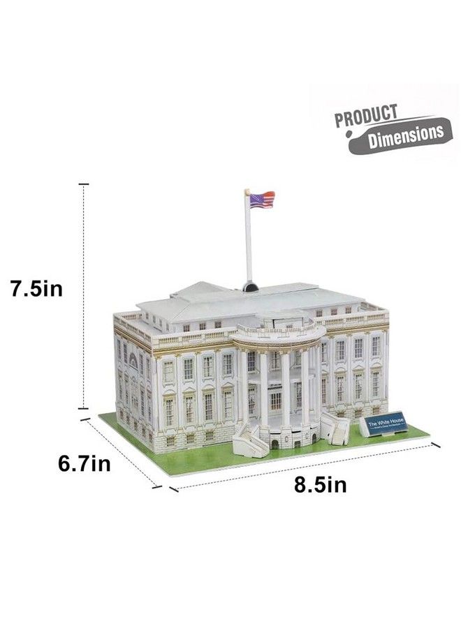 Liberty imports The White House 3D Puzzle Architectural Puzzles For Adults And Kids Building Model Diy Kit 35 Pieces  - Image 5