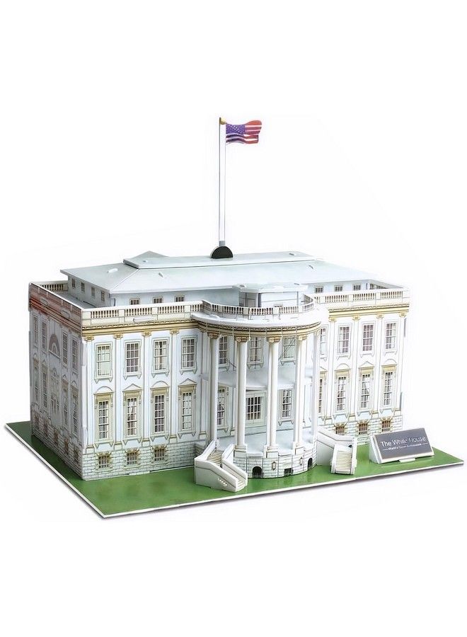 Liberty imports The White House 3D Puzzle Architectural Puzzles For Adults And Kids Building Model Diy Kit 35 Pieces  - Image 1