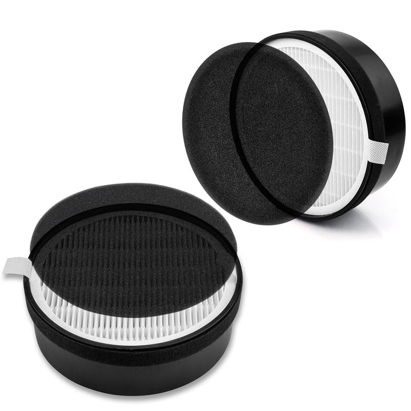 Funmit LV-H132 Replacement Filter for LEVOIT Air Purifier Replacement Filter LV-H132-RF, Funmit 3-in-1 H13 True HEPA Filter Replacement, 2 Pack - Image 1