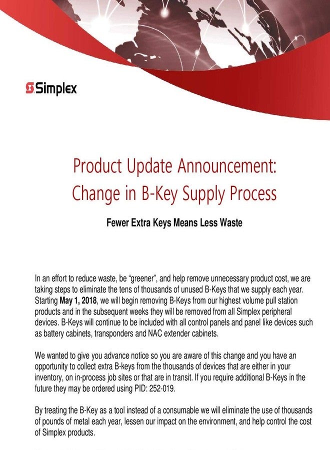 Simplex 4099-9005 Addressable Manual Pull Station (Dual Action) - Image 2