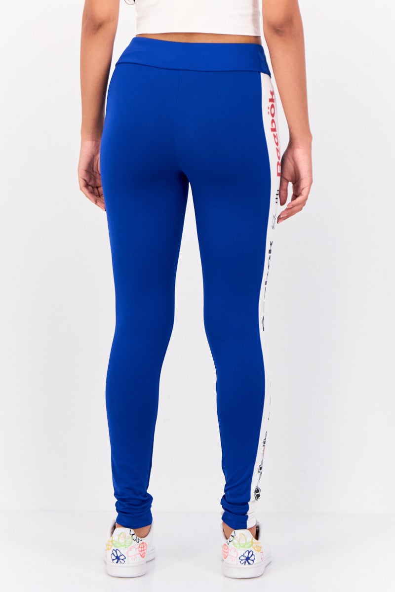 Reebok Women Sportswear Fit Training Leggings, Blue - Image 3
