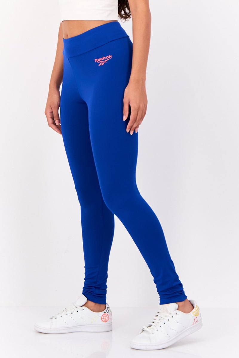 Reebok Women Sportswear Fit Training Leggings, Blue - Image 2