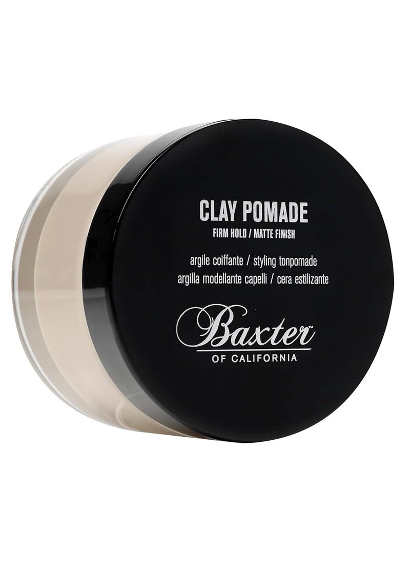 BAXTER - Baxter of California Clay Pomade Firm Hold / Matte Finish Hair Pomade for Men and Women, Perfect for Texturizing Straight or Wavy Hair - 2 Ounces - Image 1