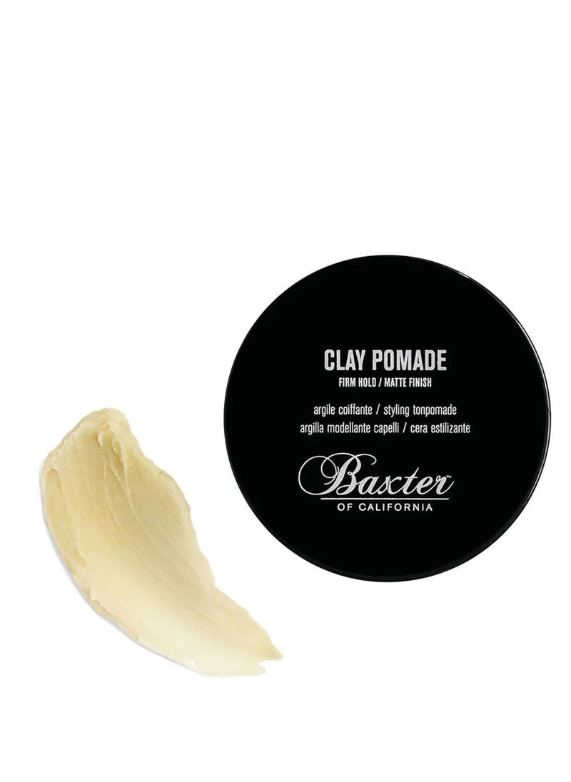 BAXTER - Baxter of California Clay Pomade Firm Hold / Matte Finish Hair Pomade for Men and Women, Perfect for Texturizing Straight or Wavy Hair - 2 Ounces - Image 1