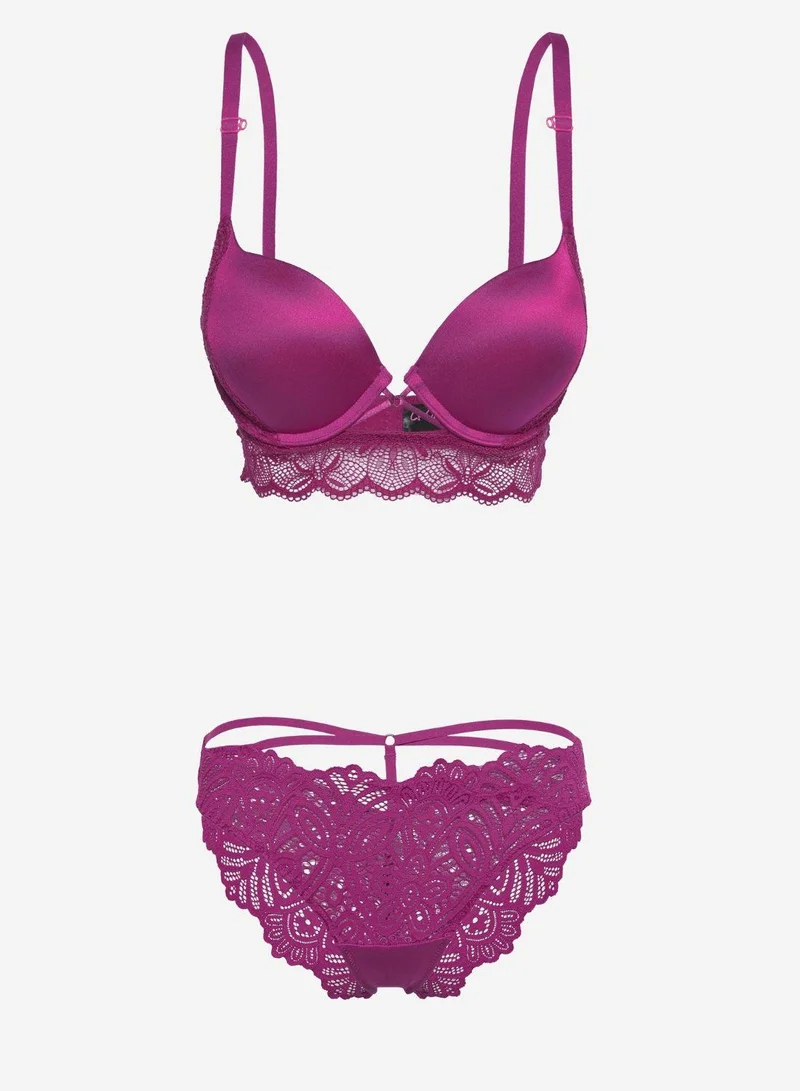 La Senza LS Lingerie Double Push Up Plunge Bra