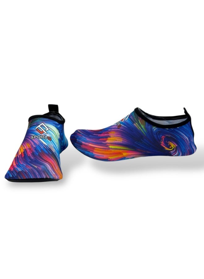 SportQ SportQ® Easy-to-Wear Beach Sandals for Kids, Men & Women Comfortable, Flexible Sole for Protection from Rocks and Hot Sand Quick-Drying Water Shoes for Swimming, Snorkeling, Surfing, Kayaking, Beach, Walking & Yoga  - Image 2