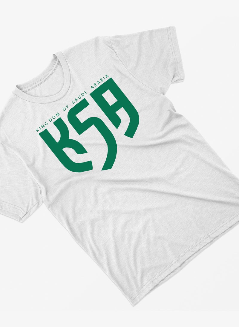 Fashion World Cotton T-shirt Printed with High-quality Saudi Arabia LOGO  - Image 2