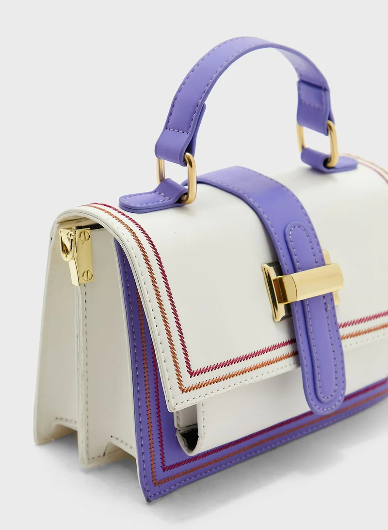 ELLA Colourblock Satchel Bag