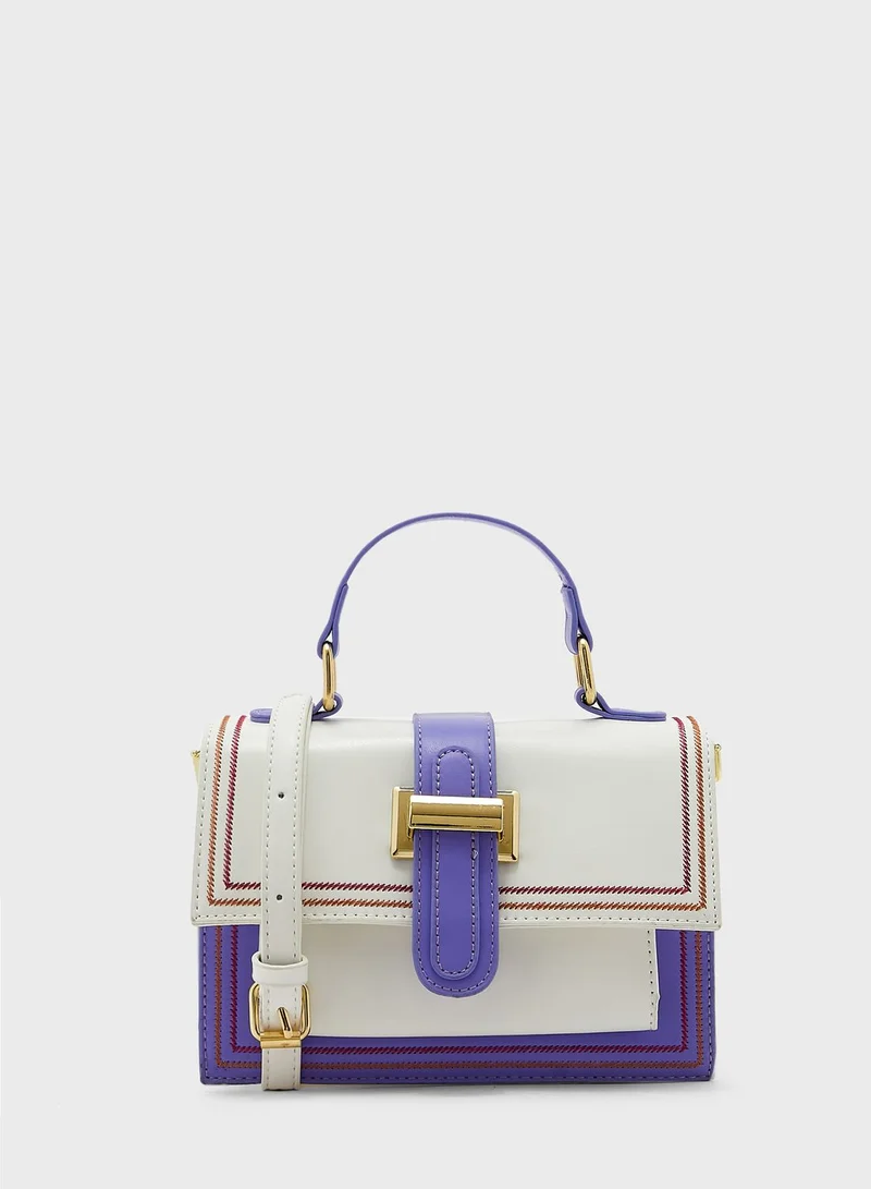 ELLA Colourblock Satchel Bag