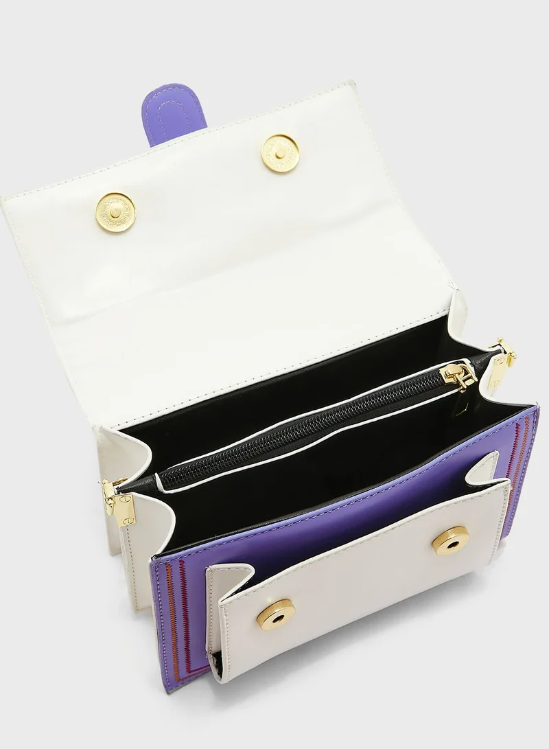ELLA Colourblock Satchel Bag
