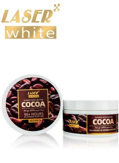 LASER WHITE Shining Body Cocoa Butter Vegan 200g 