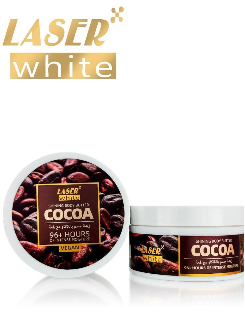 laser white Shining Body Cocoa Butter Vegan 200g