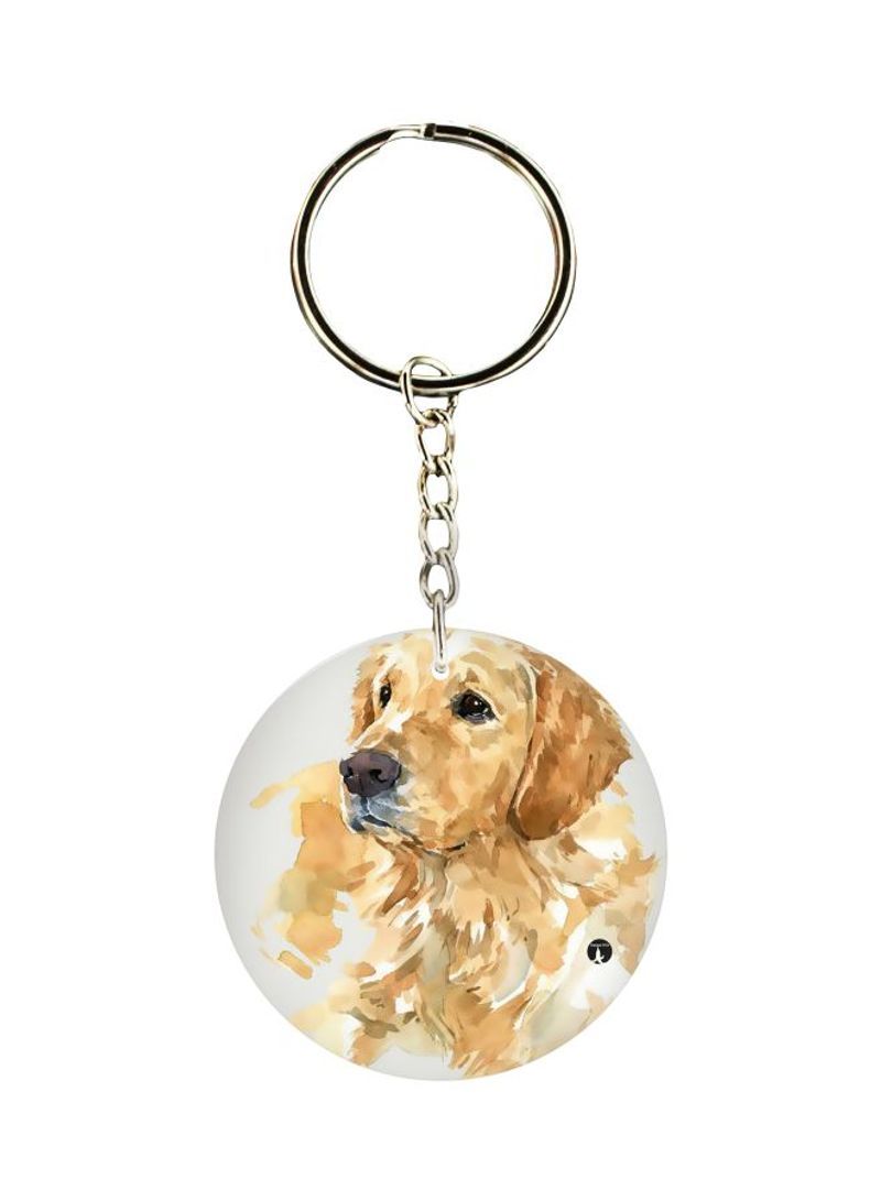 RKN Dog Printed Single Sided Keychain