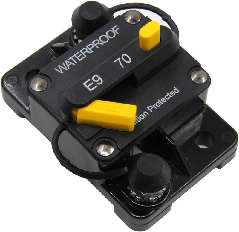 ZOOKOTO 12V-48V DC 70 Amp Manual Reset Waterproof Circuit Breaker - Image 5