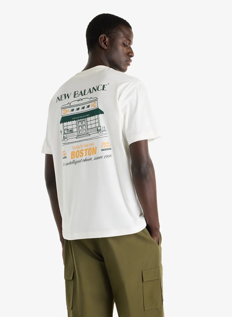 New Balance SEA SALT (SST) International Boston Graphic T-Shirt for Men | Best Price UAE