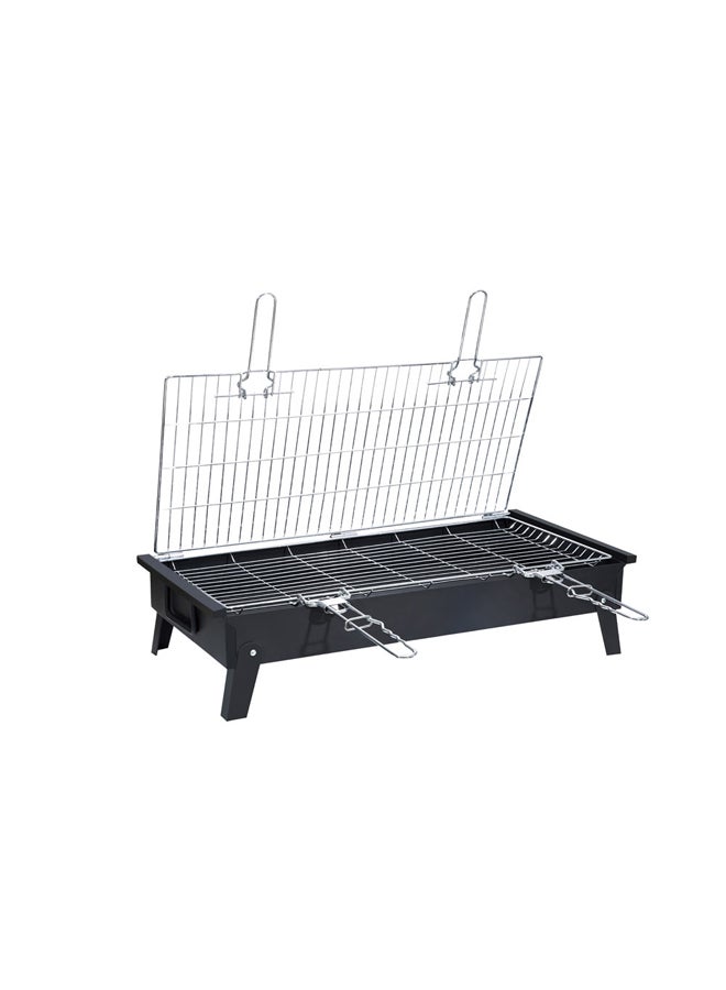 AL SANIDI Charcoal grill for trips, Portable Charcoal Grill, Black, Size 35*60 Cm - Image 1