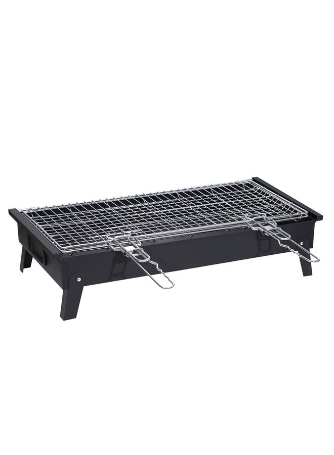 AL SANIDI Charcoal grill for trips, Portable Charcoal Grill, Black, Size 35*60 Cm - Image 2