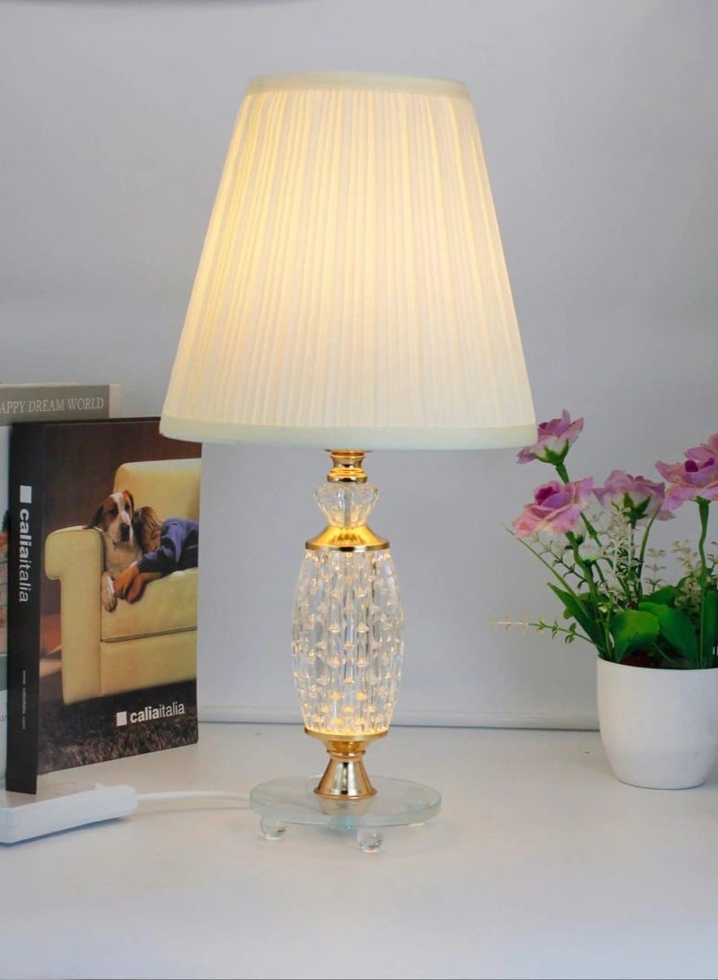 ICTC Table lamp gold color 45cm upper/lower lighting stainless steel with acrylic suitable for home or office