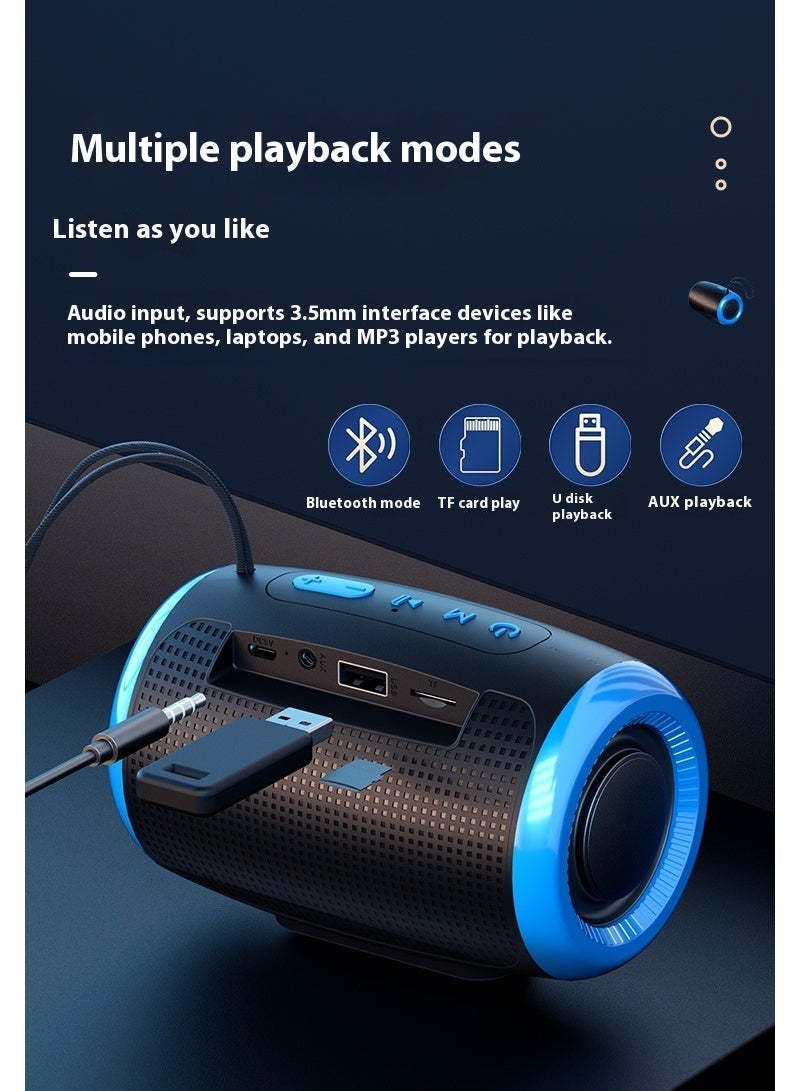 【Outdoor Explorer】TWS Interconnected Wireless Bluetooth Speaker | Waterproof and Dustproof | Extra-Long Battery Life | Powerful Bass Effect | Essential Equipment for Camping and Hiking - Image 4
