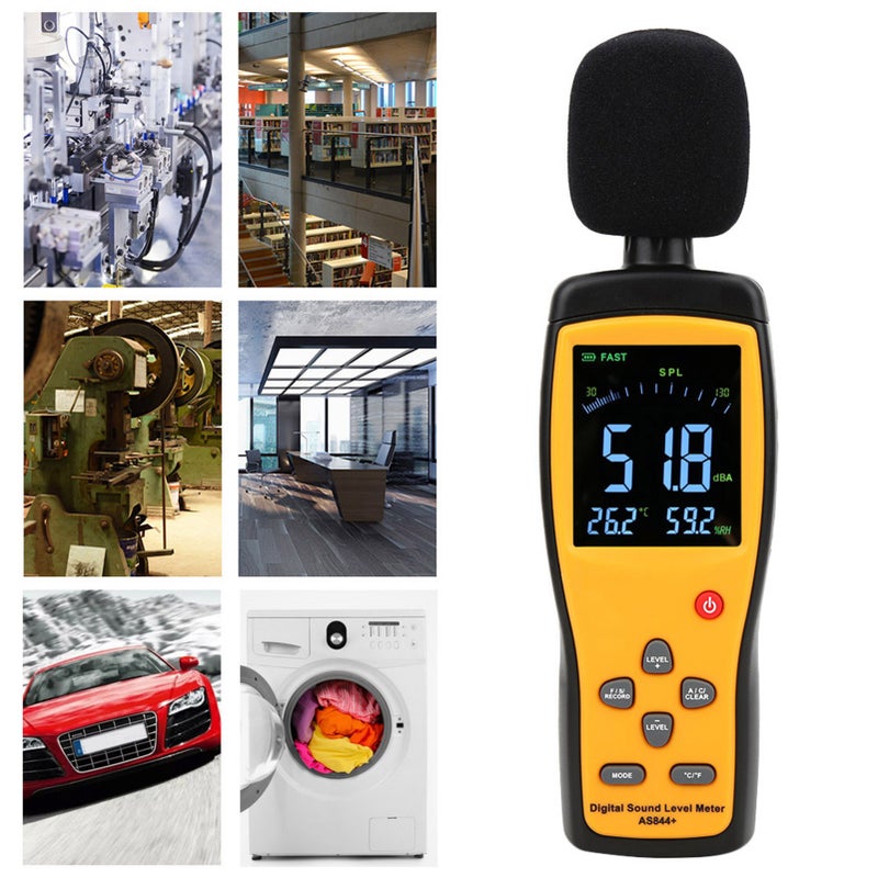 SMART SENSOR AS844+ Digital Sound Level Meter Decibel Meter Noise Monitor DB Measuring Instrument - Image 1