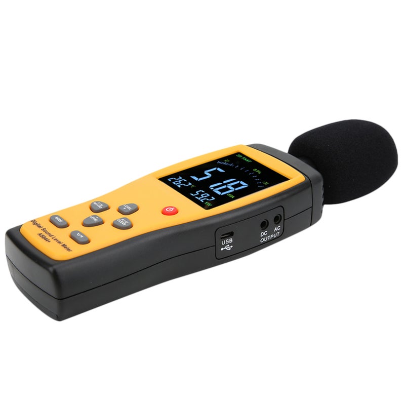 SMART SENSOR AS844+ Digital Sound Level Meter Decibel Meter Noise Monitor DB Measuring Instrument - Image 5