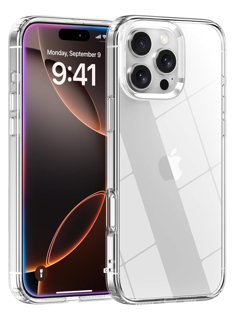 Crystal Transparent for iPhone 16 Pro Max case,[Anti-Yellowing][Grade Drop Protection] Shockproof Clear case for iPhone 16 Pro Max 6.9 inch (Clear) - Image 1