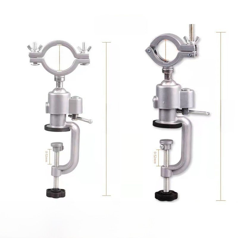 Multifunctional Aluminum Alloy Rotating Vise Electric Drill Bench Vise Mini Hand Drill Electric Grinder Angle Grinder Universal Bracket(C angle grinder bracket) - Image 3