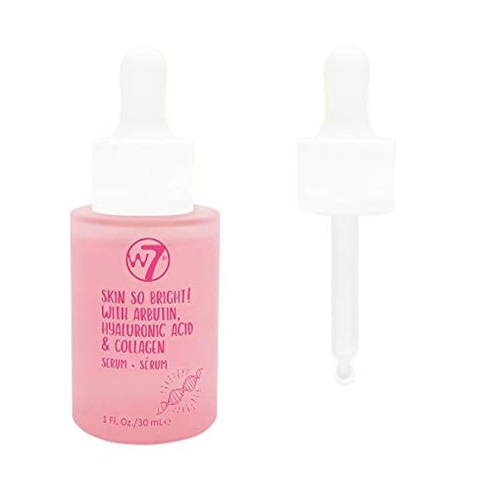 W7 Skin So Bright Face Serum - Hyaluronic Acid & Collagen Facial Serum - Rejuvenating & Renewing Skin - Image 1