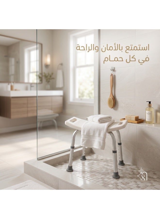 بي كير  كرسي استحمام طبي بدون مسند ظهر، موديل JL 797 L - Image 4